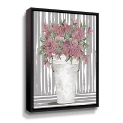 ArtWall Pink Posies II Framed Wall Art