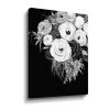 ArtWall Black & White Floral Canvas Wall Art