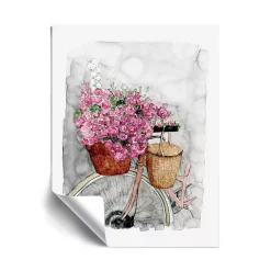 ArtWall Bicycle In Spring Removable Wall Art