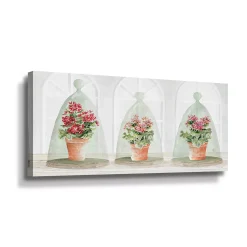 ArtWall Simple Elegance Floral Canvas Wall Art