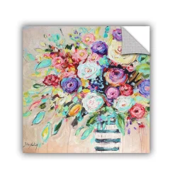ArtWall Vibrant Bouquet Removable Wall Art