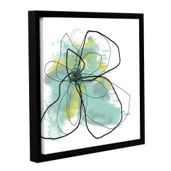 ArtWall Liquid Blue III Floating Framed Wall Art