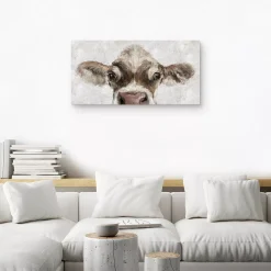 Master Piece Cow Peek Canvas Wall Art -Kohl's Sales 5857742 ALT3