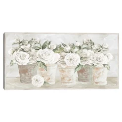 Master Piece Potted Roses Framed Wall Art