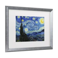 Trademark Fine Art Vincent Van Gogh Starry Night Framed Wall Art -Kohl's Sales 5877621 ALT2