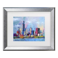 Trademark Fine Art Richard Wallich Chicago 5 Framed Wall Art