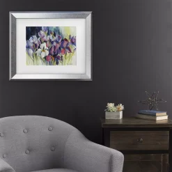 Alternative view of Trademark Fine Art White Iris Framed Wall Art