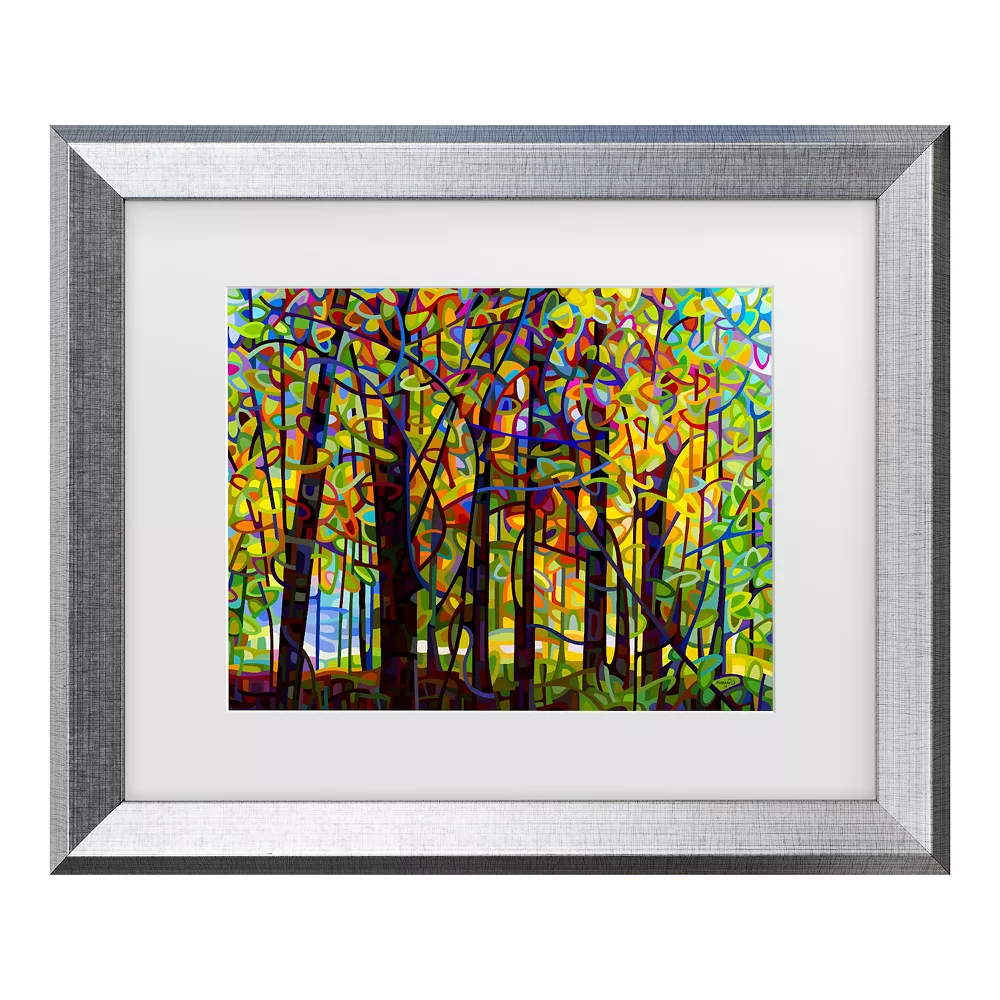 Trademark Fine Art Standing Room Only Trees Framed Wall Art 1 Trademark Fine Art Standing Room Only Trees Framed Wall Art