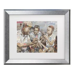 Trademark Fine Art Blues Boys Framed Wall Art