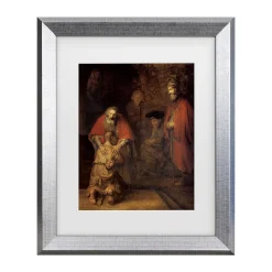Trademark Fine Art Rembrandt Return Of The Prodigal Son Matted Framed Art