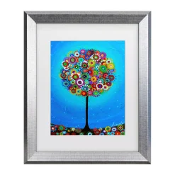 Trademark Fine Art Prisarts Rossmoors Tree Of Life Matted Framed Art