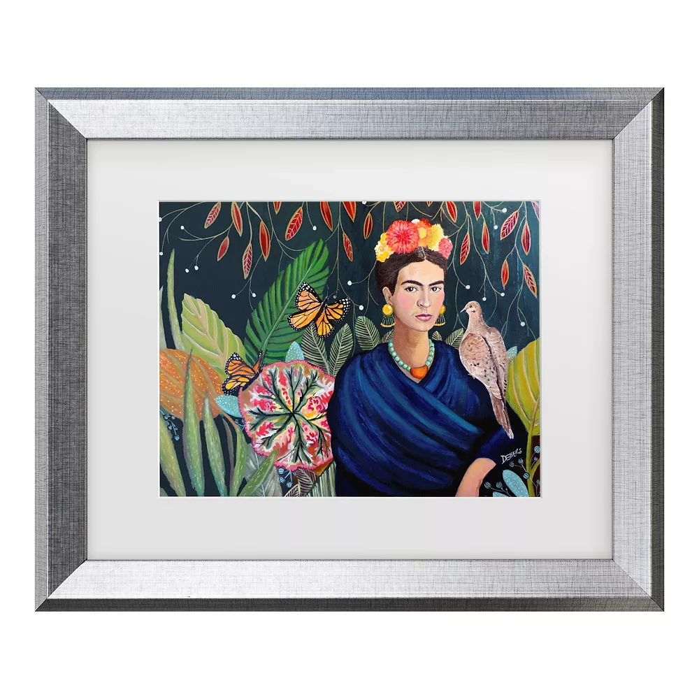 Trademark Fine Art Sylvie Demers Frida Matted Framed Art 1 Trademark Fine Art Sylvie Demers Frida Matted Framed Art