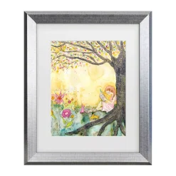 Trademark Fine Art Wyanne Book Nook Matted Framed Art