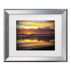 Trademark Fine Art Beata Czyzowska Young Morning Reflections Matted Framed Art