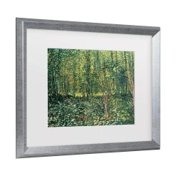 Trademark Fine Art Vincent Van Gogh Trees And Undergrowth, 1887 Matted Framed Art -Kohl's Sales 5877880 ALT2