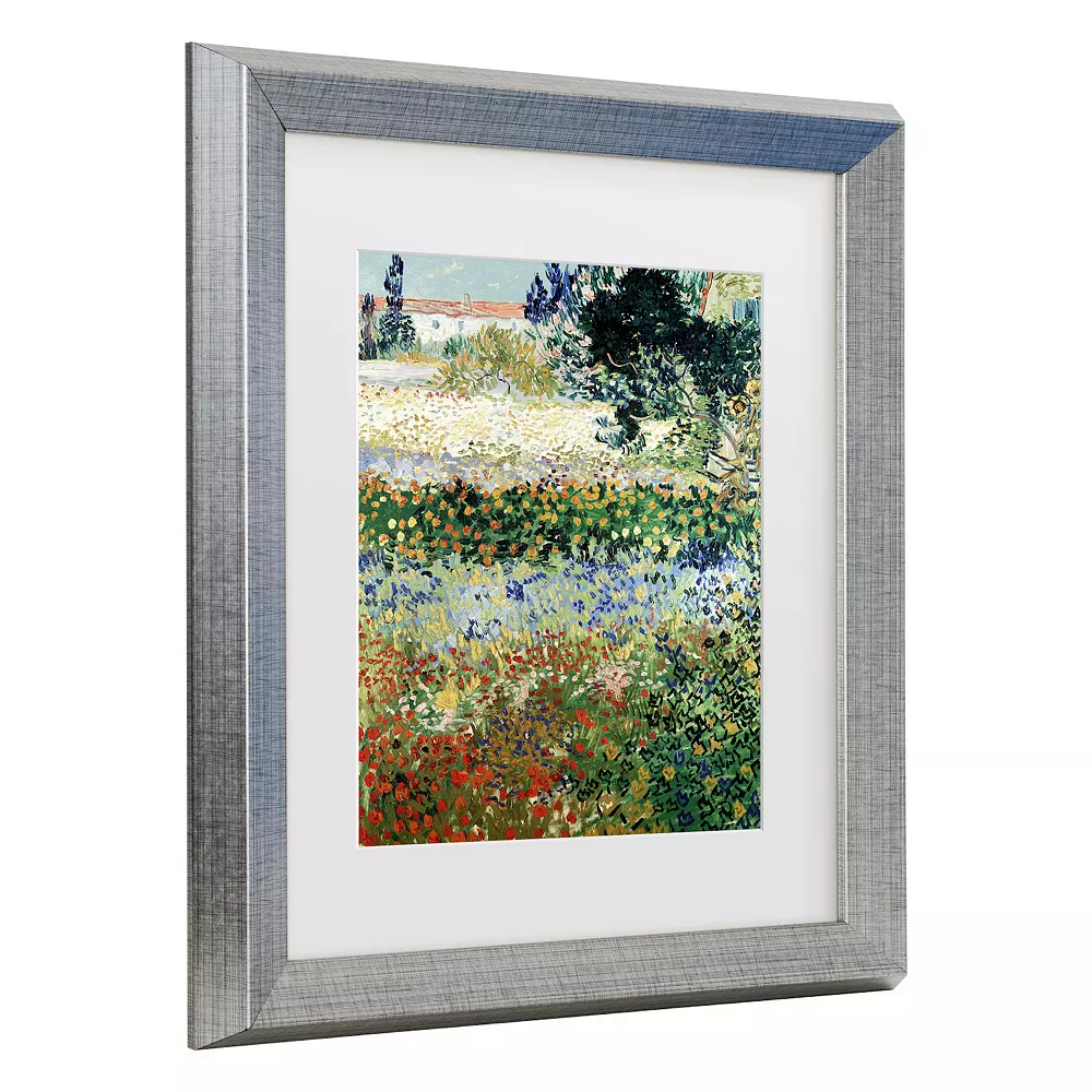 Trademark Fine Art Vincent Van Gogh Garden In Bloom Matted Framed Art 3 Trademark Fine Art Vincent Van Gogh Garden In Bloom Matted Framed Art - Image 3