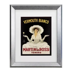 Trademark Fine Art Vermouth Bianco Martini Rossi Matted Framed Art