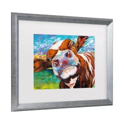 Trademark Fine Art Carolee Vitaletti Curious Cow I Matted Framed Art -Kohl's Sales 5878010 ALT2
