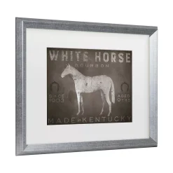 Trademark Fine Art Ryan Fowler White Horse With Words Matted Framed Art -Kohl's Sales 5878037 ALT2