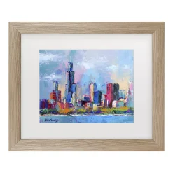 Trademark Fine Art Richard Wallich Chicago 5 Matted Framed Art