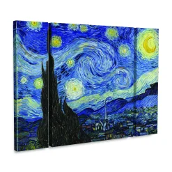 Trademark Fine Art Vincent Van Gogh Starry Night Canvas Wall Art 3-piece Set 5 Trademark Fine Art Vincent Van Gogh Starry Night Canvas Wall Art 3-piece Set -Kohl's Sales 5879669 ALT2