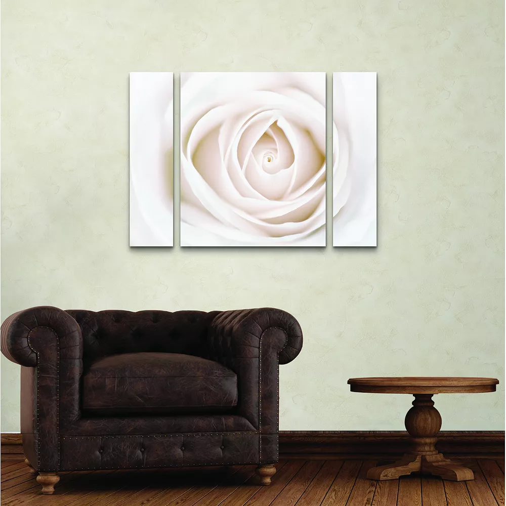 Trademark Fine Art White Rose Canvas Wall Art 3-piece Set 2 Trademark Fine Art White Rose Canvas Wall Art 3-piece Set - Image 2