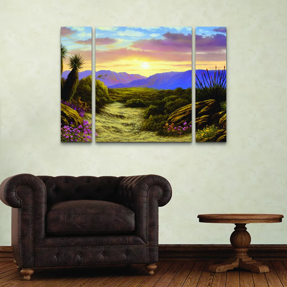 Trademark Fine Art Anthony Casay Desert Scene 3-piece Multi Panel Art Set 2 Trademark Fine Art Anthony Casay Desert Scene 3-piece Multi Panel Art Set - Image 2