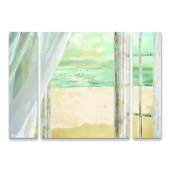 Trademark Fine Art Summer Me I Canvas Wall Art 3-piece Set