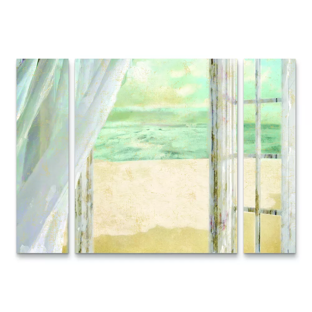Trademark Fine Art Summer Me I Canvas Wall Art 3-piece Set 1 Trademark Fine Art Summer Me I Canvas Wall Art 3-piece Set