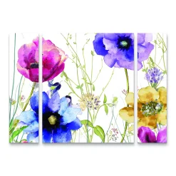 Trademark Fine Art Summer Diary II Canvas Wall Art 3-piece Set