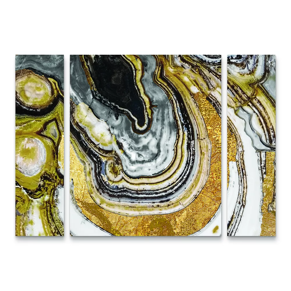Trademark Fine Art Stone Prose Canvas Wall Art 3-piece Set 1 Trademark Fine Art Stone Prose Canvas Wall Art 3-piece Set