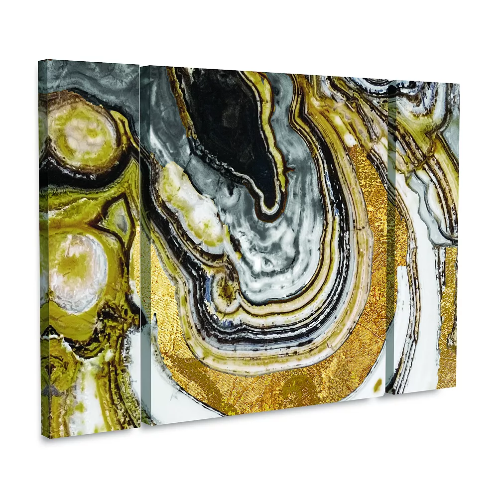 Trademark Fine Art Stone Prose Canvas Wall Art 3-piece Set 3 Trademark Fine Art Stone Prose Canvas Wall Art 3-piece Set - Image 3