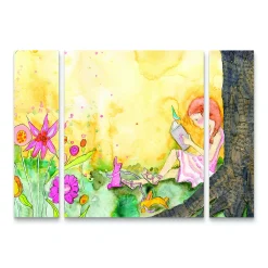 Trademark Fine Art Book Nook Canvas Wall Art 3-piece Set
