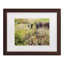 Trademark Fine Art Pierre Renoir Summer Landscape Framed Wall Art