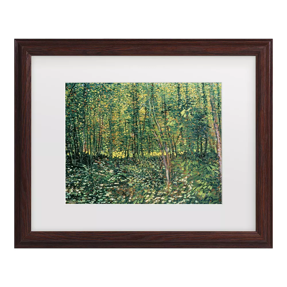Trademark Fine Art Vincent Van Gogh Trees And Undergrowth 1887 Framed Wall Art 1 Trademark Fine Art Vincent Van Gogh Trees And Undergrowth 1887 Framed Wall Art