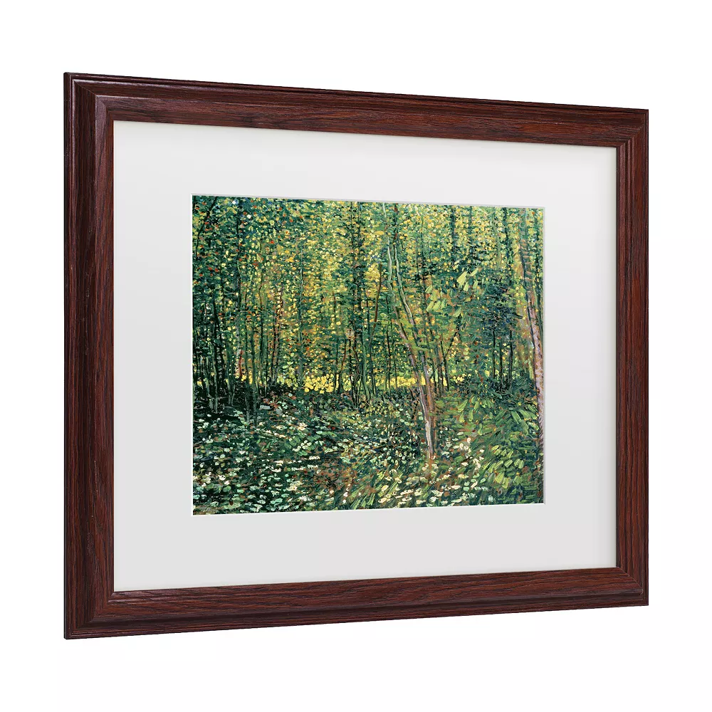 Trademark Fine Art Vincent Van Gogh Trees And Undergrowth 1887 Framed Wall Art 3 Trademark Fine Art Vincent Van Gogh Trees And Undergrowth 1887 Framed Wall Art - Image 3