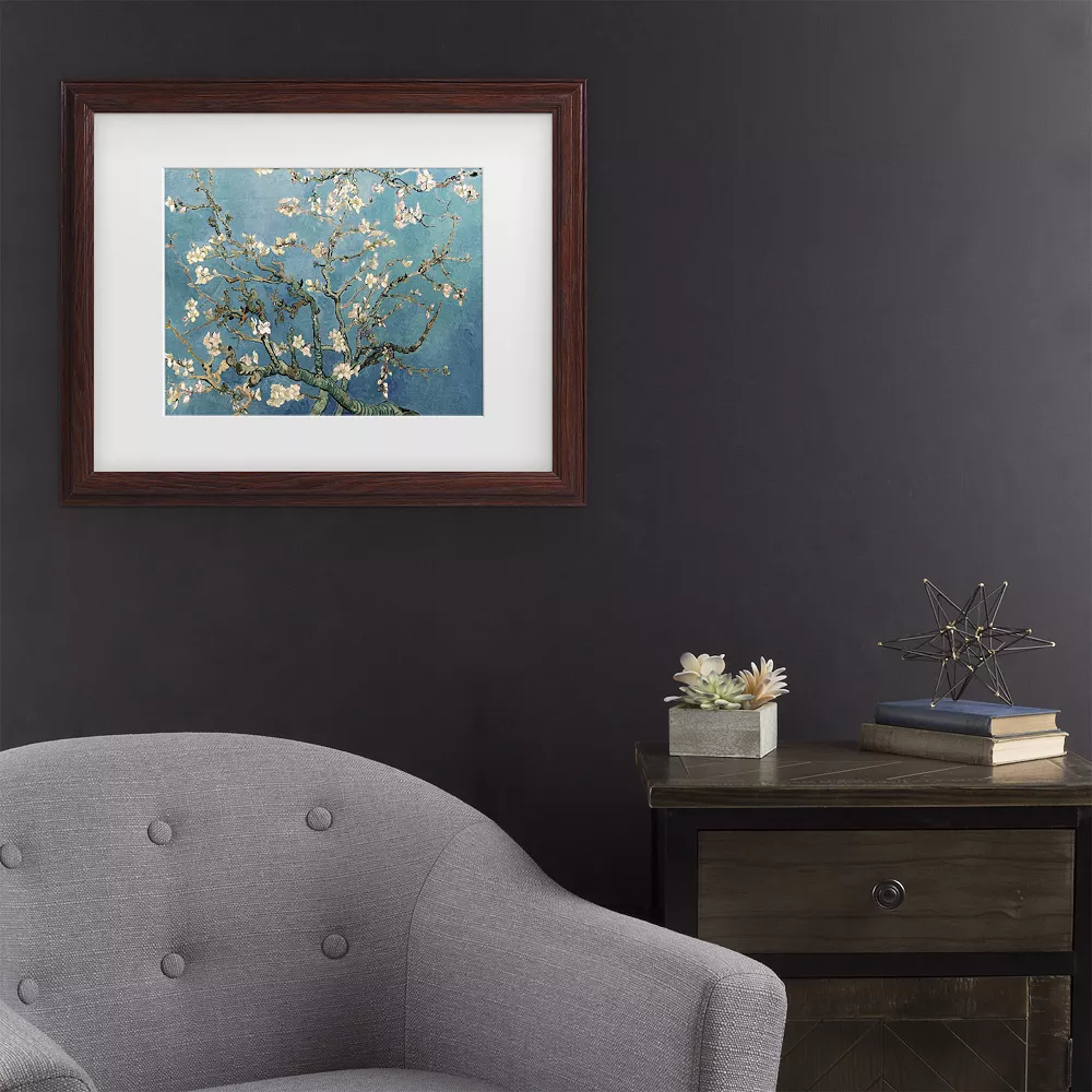 Trademark Fine Art Vincent Van Gogh Almond Blossoms Framed Wall Art 2 Trademark Fine Art Vincent Van Gogh Almond Blossoms Framed Wall Art - Image 2