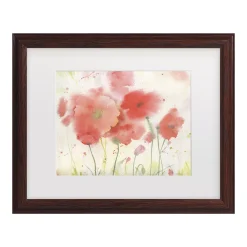 Trademark Fine Art Sheila Golden Coral Fiesta Framed Wall Art