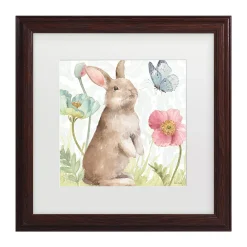 Trademark Fine Art Spring Softies Bunnies II Framed Wall Art