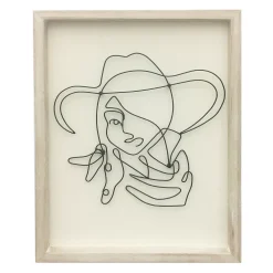 Sonoma Goods For Life® Wire Cowgirl Framed Wall Art