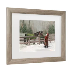 Trademark Fine Art Santa With Horses Framed Wall Art -Kohl's Sales 5965806 ALT2