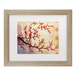 Trademark Fine Art Butterfly Blossoms Framed Wall Art