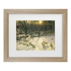 Trademark Fine Art The Shortening Winter's Day Framed Wall Art