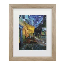 Trademark Fine Art Vincent Van Gogh Cafe Terrace Framed Wall Art