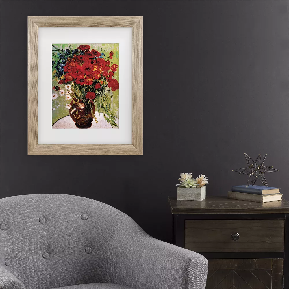 Trademark Fine Art Vincent Van Gogh Daisies & Poppies Framed Wall Art 2 Trademark Fine Art Vincent Van Gogh Daisies & Poppies Framed Wall Art - Image 2