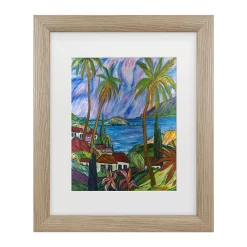 Trademark Fine Art Tropical Paradise Framed Wall Art