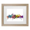 Trademark Fine Art San Diego California Skyline Framed Wall Art
