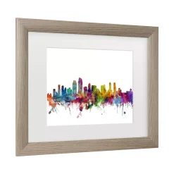 Trademark Fine Art San Diego California Skyline Framed Wall Art -Kohl's Sales 5966155 ALT2