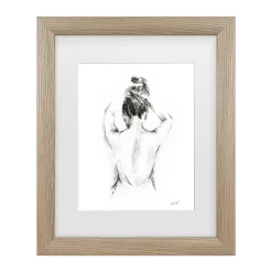Trademark Fine Art Back Study I Framed Wall Art