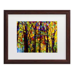 Trademark Fine Art Standing Room Only Tree Framed Wall Art